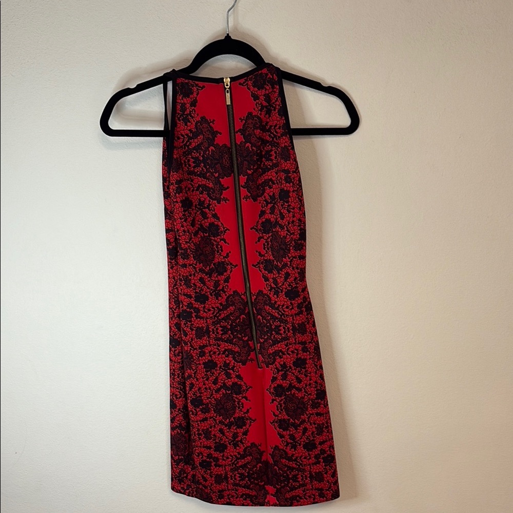 B. Darlin Elegant Red and Black Lace Dress - Picture 3 of 6